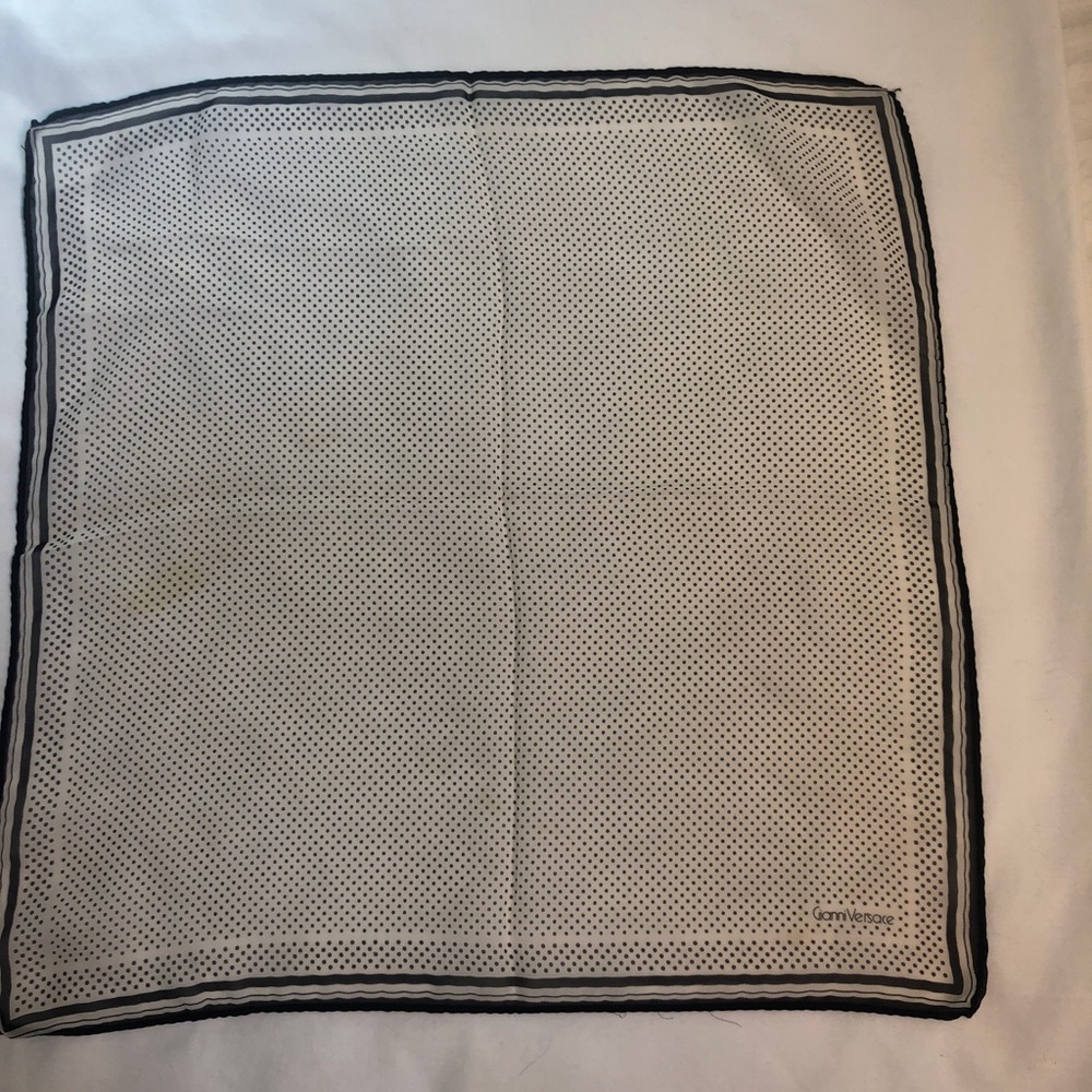 Authentic Gianni Versace silk pocket square